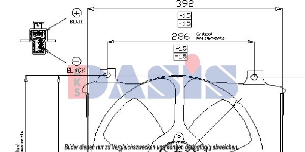 AKS DASIS Ventilaator,mootorijahutus 518032N